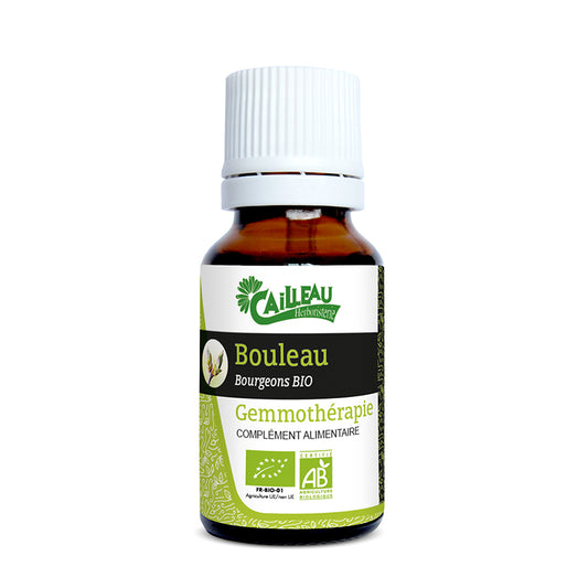 Bouleau Gemmothérapie Bio 15ml CAILLEAU – macérat bourgeons Betula pubescens oligo-éléments reminéralisant artisanal français