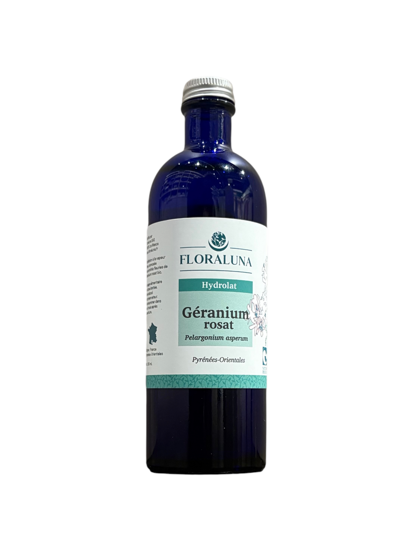 Hydrolat Géranium Rosat 200ml Floraluna