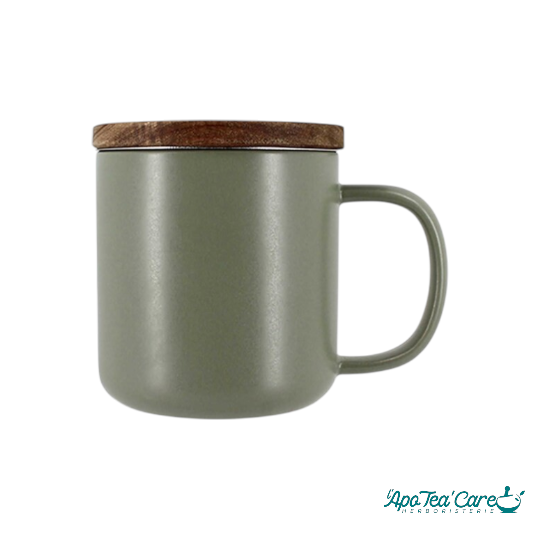 Tisanière Juliet en Grès avec Couvercle en Bois d'Acacia (475 ml ou 300 ml)