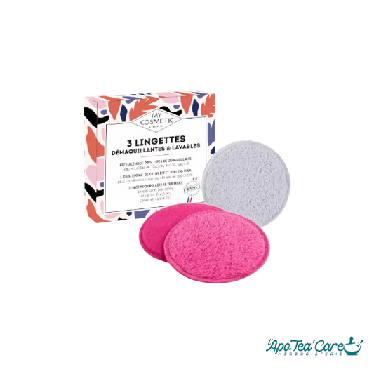 3 lingettes démaquillantes & lavables