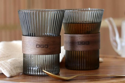 Lot de 2 Tasses Karl 250ml en Verre Borosilicate Graphite