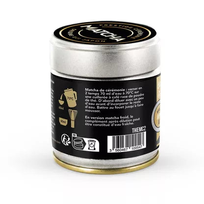 Matcha Bio Cérémonie Prestige Uji Japon - Thé Vert Poudre 30g