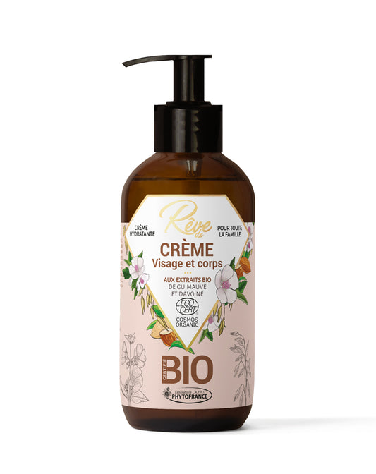 Crème Visage et Corps pour toute la famille Certifiée Bio 250ml