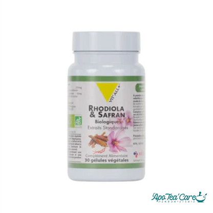 Rhodiola & Safran BIO 30 Gélules Végétales