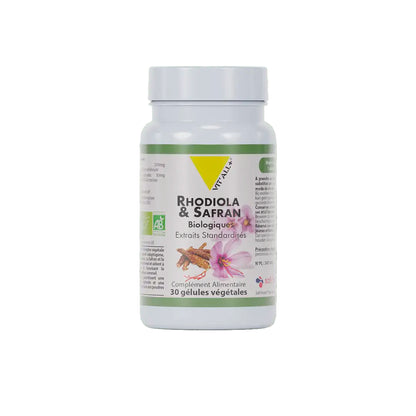 Rhodiola & Safran BIO 30 Gélules Végétales
