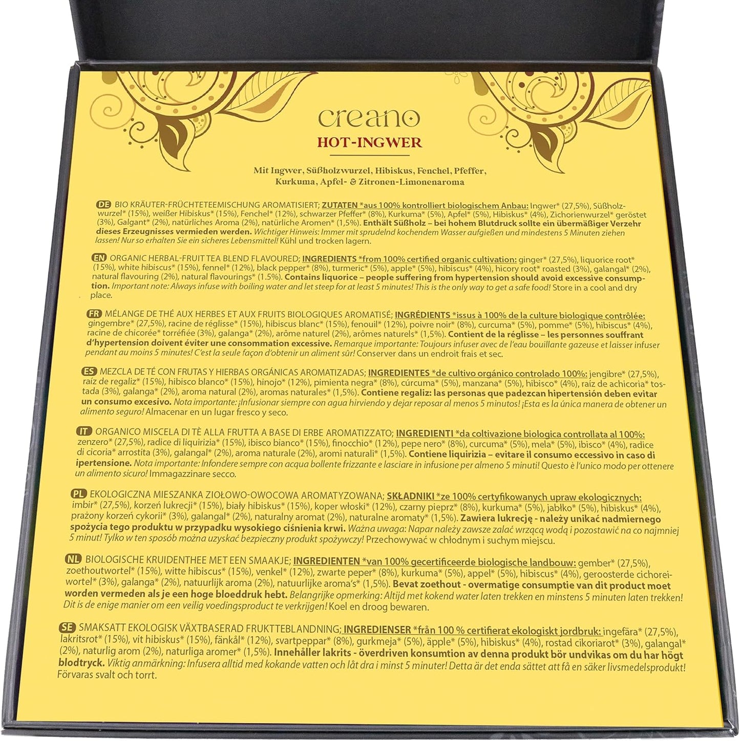 Coffret Tisanes Bio Pyramides « TISANE BIO » -