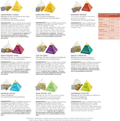 Coffret Tisanes Bio Pyramides « TISANE BIO » -