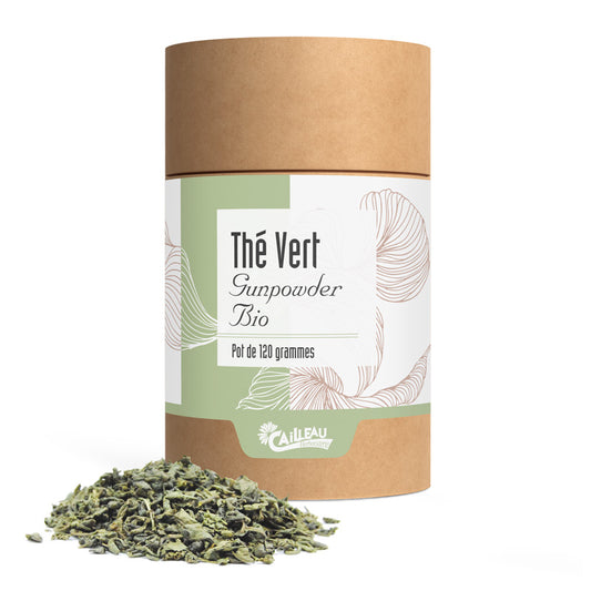 Thé Vert Bio GunPowder en tube 120g