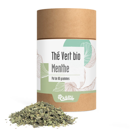 Thé Vert à la Menthe Bio en tube 80g