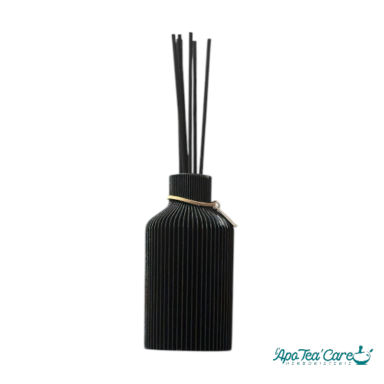 Vase diffuseur de parfum : huile parfumée et 7 bâtonnets noirs. Design  minimaliste original- Décoration & bien-être - L'ApoTea'Care Herboristerie