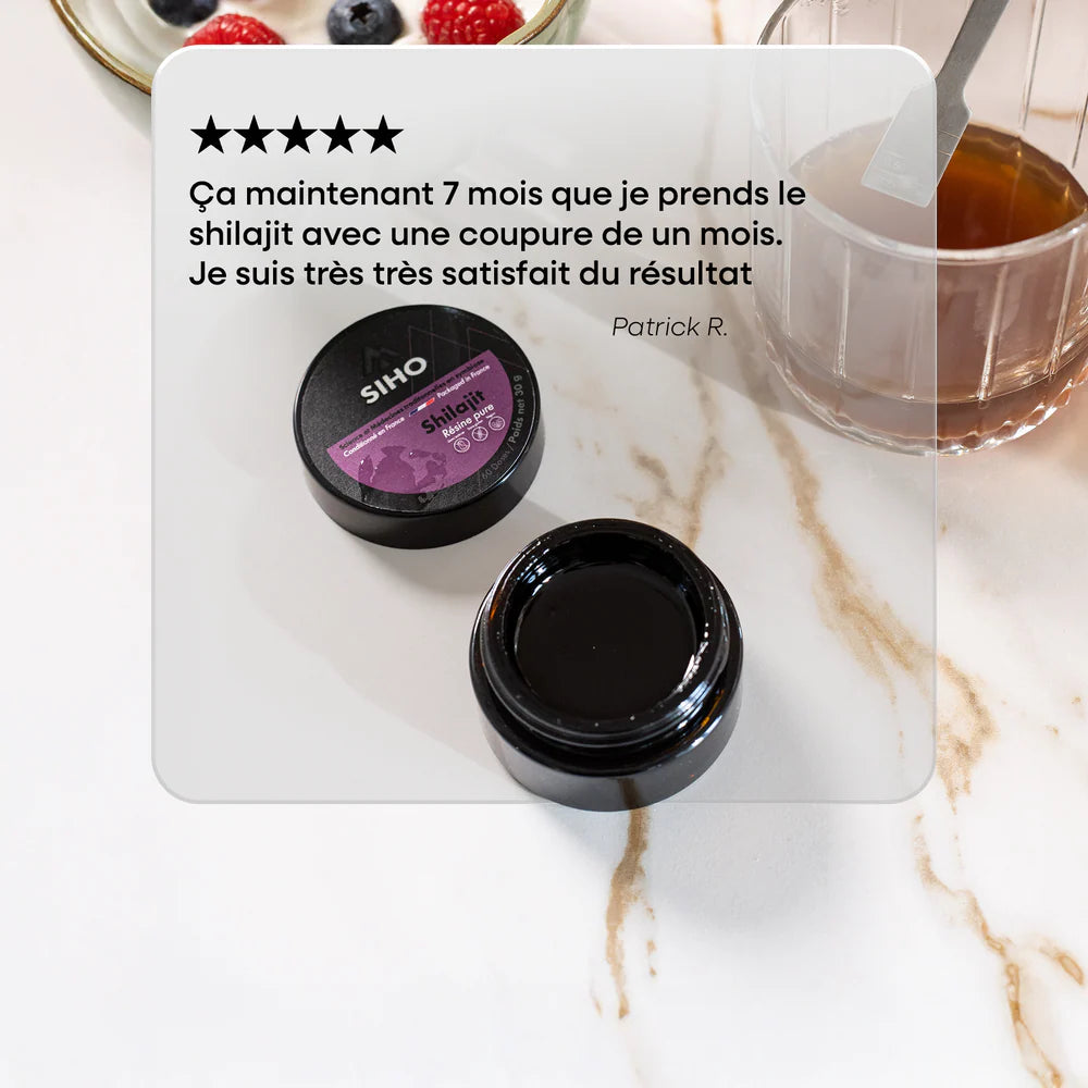 Résine de Shilajit : Pure 100%