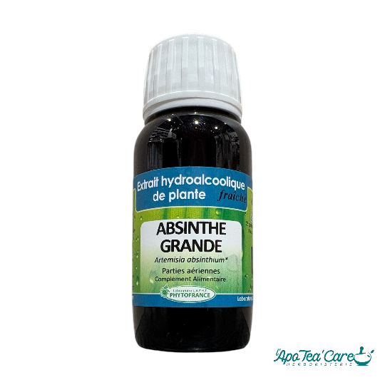 Extrait hydroalcoolique Absinthe Grande bio 60ml PhytoFrance – Artemisia absinthium confort digestif L'ApoTea'Care