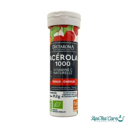 Acérola 1000 Bio - Vitamine C - energie et tonus - L'ApoTea'Care
