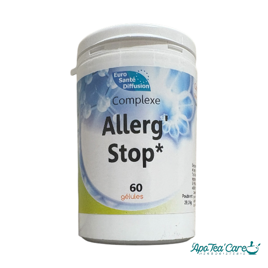 Allerg’Stop 60 Gélules – Complexe Immunité Ginseng, Reishi, Shiitaké & Maca