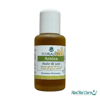 Huile de macération Arnica Montana 50ml Floraluna – cueillette Pyrénées-Orientales soin sport L'ApoTea'Care