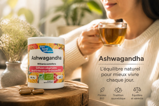 Ashwagandha BIO Français - Gestion du Stress & Bien-Être