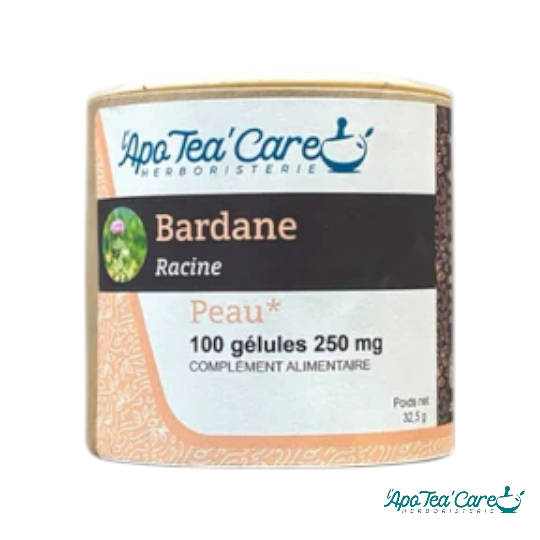 Bardane Grande Racine 100 gélules Détox et Peau Saine