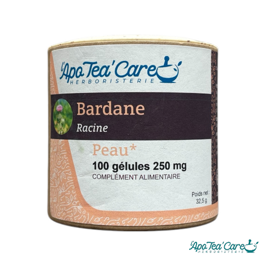 Bardane Grande Racine 100 gélules Détox et Peau Saine