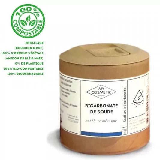 Bicarbonate de soude - Volume : 100 g (pot végétal)