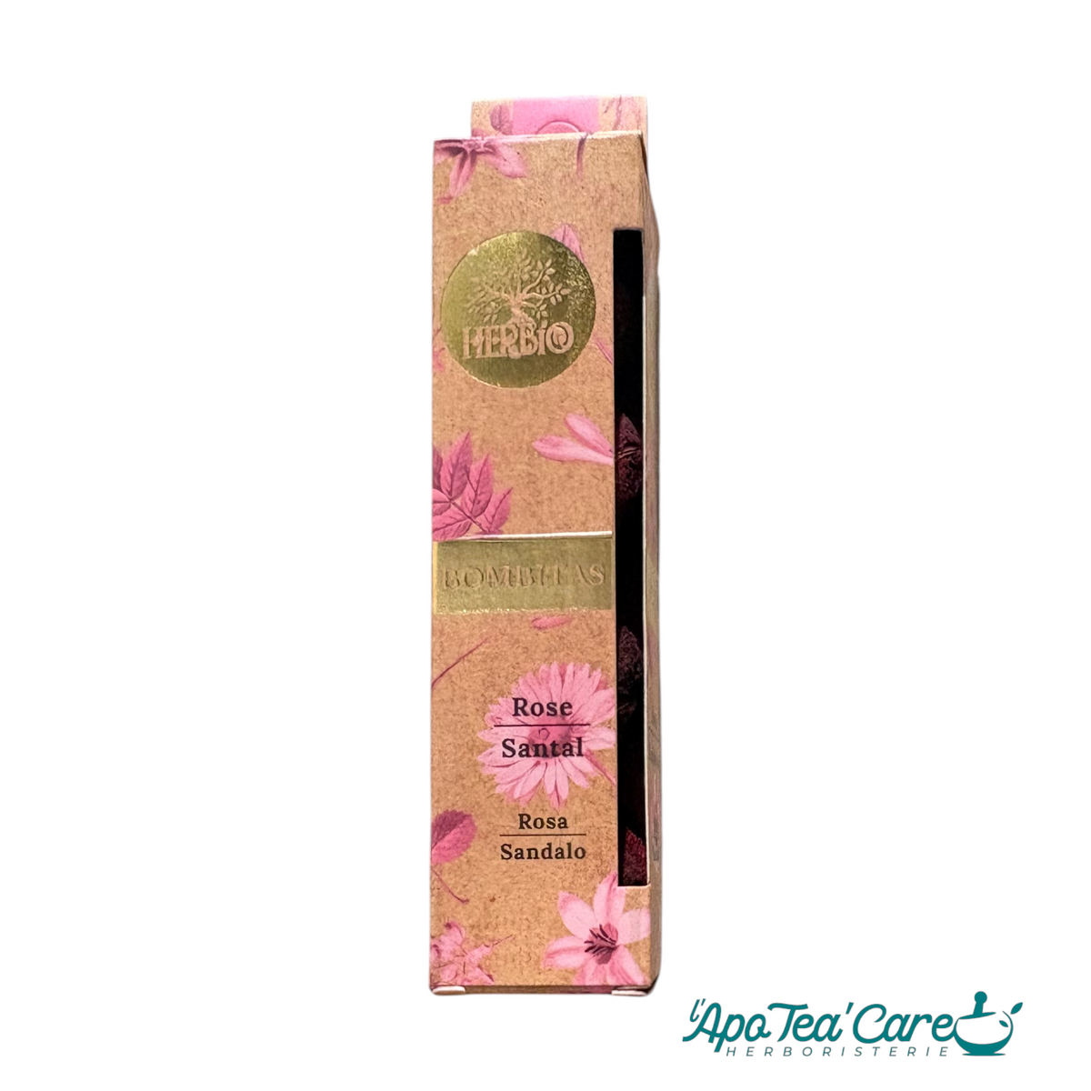 Bombitas HERBIO Rose Santal – Sachet de 4 boules d’encens