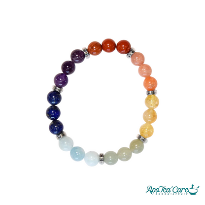 Bracelet 7 Chakras Mix Perle Ronde