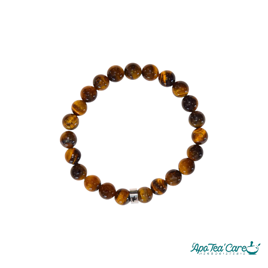 Bracelet Oeil de Tigre Perles rondes 8 mm