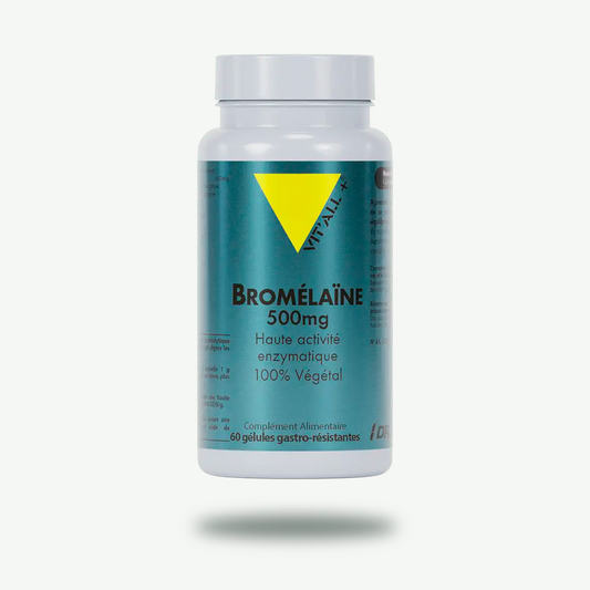 BROMELAÏNE 500mg Haute activité enzymatique 100% végétal 60 Gélules