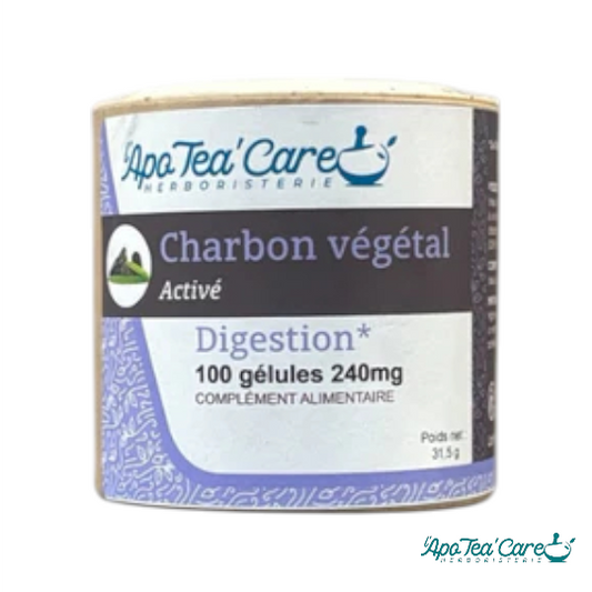 Charbon Végétal Activé 100 gélules Confort Digestif et Détox