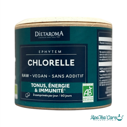 Dietaroma Chlorelle Bio 180 Comprimés  Superaliment Détox et Vitalité