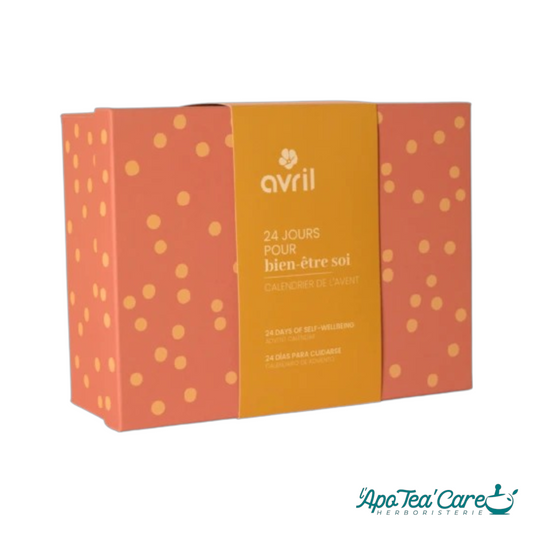 24 surprises dans ce calendrier de l'Avent par Avril Cosmétiques chez l'ApoTea'Care Herboristerie
