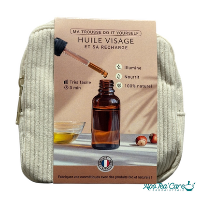 Trousse huile visage - tout pour créer votre sérum facial naturel en 5 min - DIY - L'ApoTea'Care - vos soins naturels maison