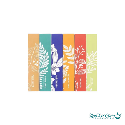 Coffret de bâtonnets d'encens exotiques botaniques Masala