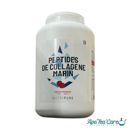 Peptides de Collagène marin Nutripure saveur framboise - 1kg200 - L'ApoTea'Care