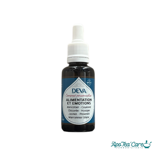 Élixir Floral Personnalisé 30ml - Fleurs de Bach Émotions & Alimentation Deva