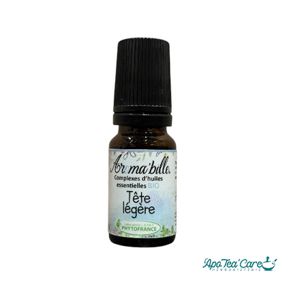 Complexe d'huiles essentielles - Bien-Etre - Aromabille Tête Légère Bio – Roll-on 10ml - L'ApoTea'Care
