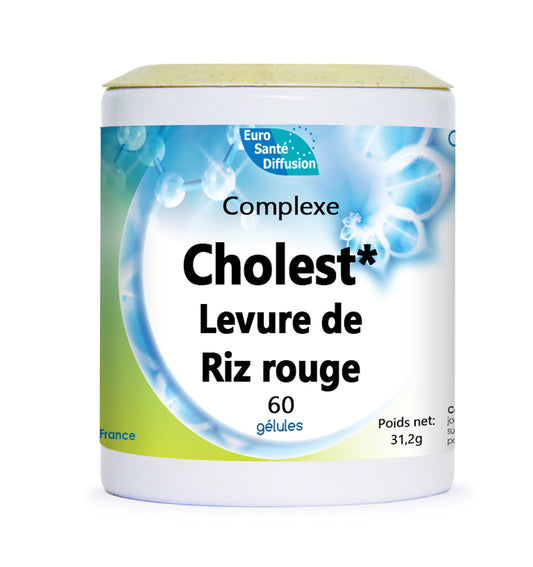 Complexe de Levure de Riz Rouge 60 Gelules