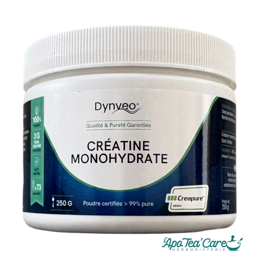 Créatine monohydrate Dynveo en poudre 250g - L'ApoTea'Care herboristerie 