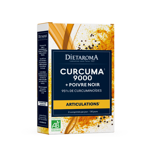 Curcuma 9000+ Poivre Noir 60 comprimés Dietaroma