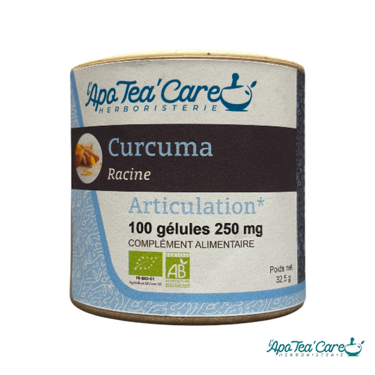Curcuma racine 100 gélules Confort Articulaire et Musculaire