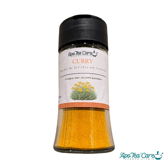 Saupoudreur curry des Indes - pour assaisonner vos plats - L'apoTea'Care epicerie 