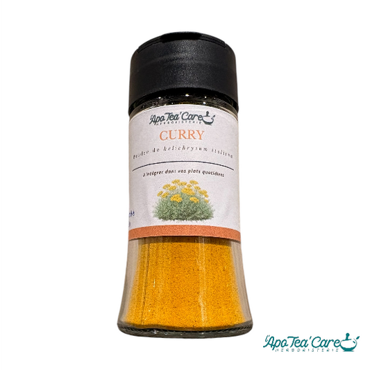 Saupoudreur curry des Indes - pour assaisonner vos plats - L'apoTea'Care epicerie 
