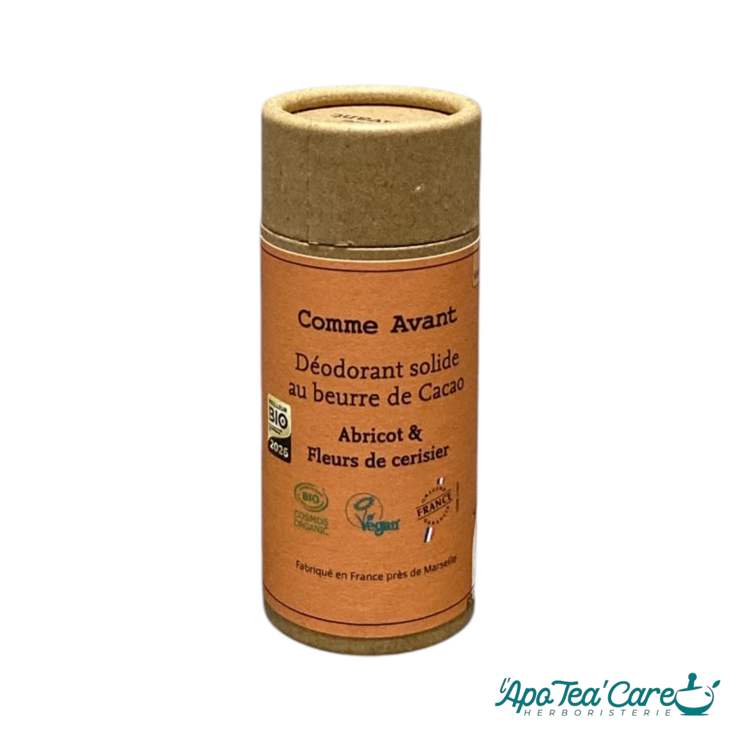 Déodorant solide à l'abricot et fleur de cerisier - L'ApoTea'Care herboristerie