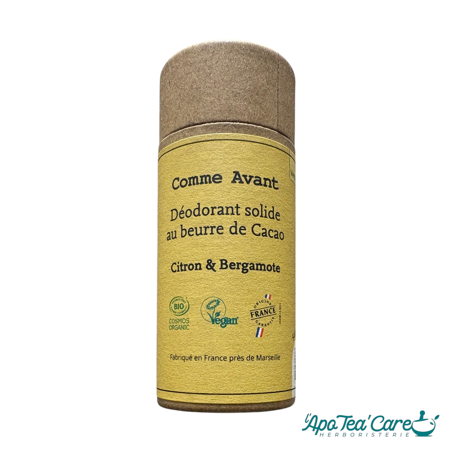 Déodorant Solide Naturel – Eucalyptus & Pin Sylvestre ou Citron & Bergamote | Comme Avant 60g