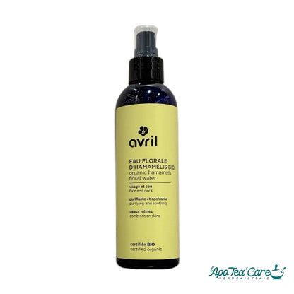 Eau florale d'hamamélis bio Avril Cosmétiques – hydrolat purifiant peaux mixtes certifié Cosmos Organic