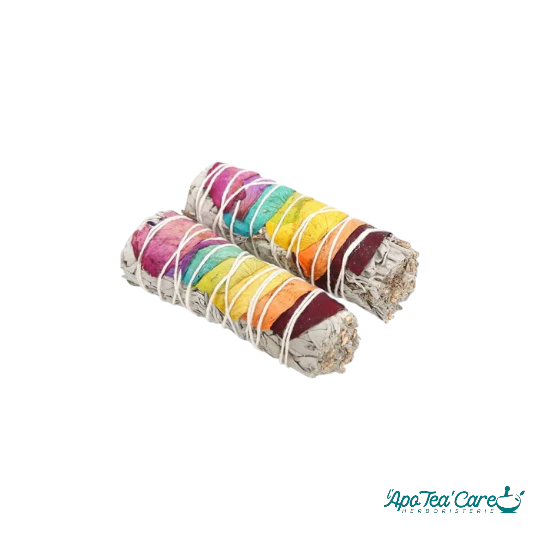 Ensemble de 2 batons de sauge aux pétales de rose