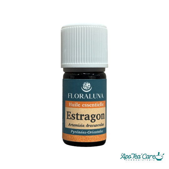 Huile essentielle d'estragon 5ml Floraluna. Stimulante, apaisante, idéale pour la digestion - L'ApoTea'Care