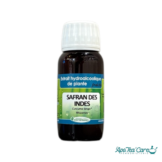 Extrait Safran des Indes Curcuma Bio 60ml -Soulage les Inflammations