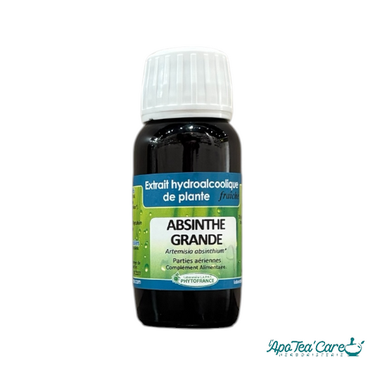 Extrait Absinthe Grande Bio 60ml - Digestion Drainage Hépatique PhytoFrance