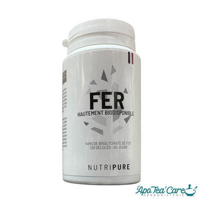 Bisglycinate de Fer 120 Gélules Nutripure - Énergie & Vitalité
