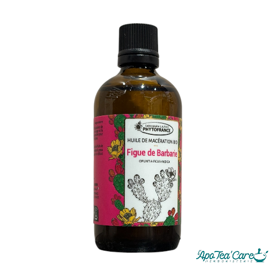 Huile de macération Figue de Barbarie 100ml Phytofrance – soin visage riche en acides gras et antioxydants L'apoTea'Care